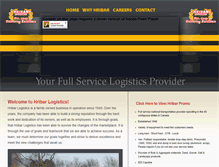 Tablet Screenshot of hribarlogistics.com